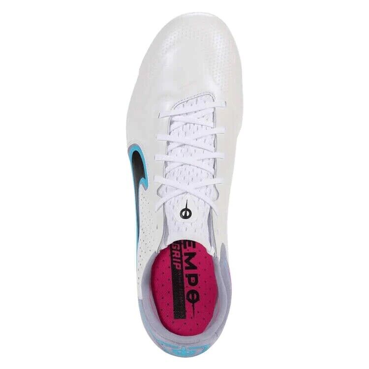 Nike Tiempo Legend 9 Elite FG White/Blue Size US 8-12 Football Soccer Boots New✅