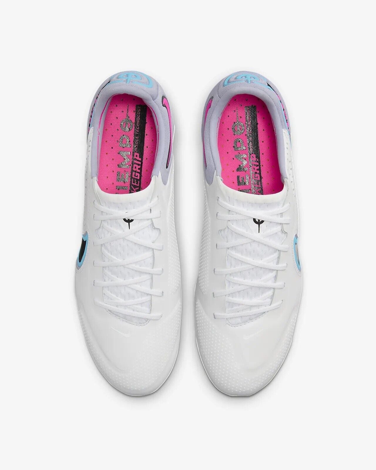 Nike Tiempo Legend 9 Elite FG White/Blue Size US 8-12 Football Soccer Boots New✅