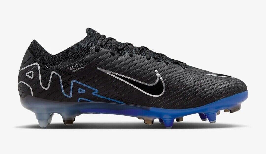 Nike Zoom Vapor 15 Elite SG-Pro AC Black Royal Mens Sz US 8-12 Football Boots
