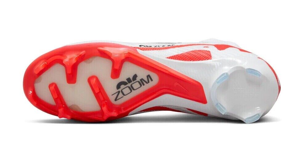 Nike Zoom Superfly 9 Elite FG White/Red Mens US 6-12 Football Soccer Boots ✅