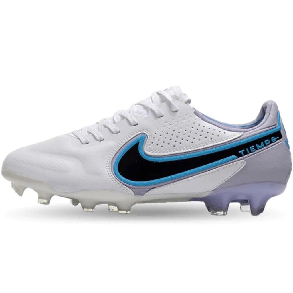 Nike Tiempo Legend 9 Elite FG White/Blue Size US 8-12 Football Soccer Boots New✅