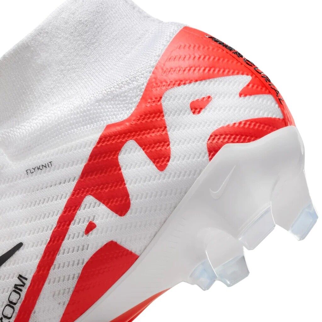 Nike Zoom Superfly 9 Elite FG White/Red Mens US 5-12 Football Soccer Boots New✅