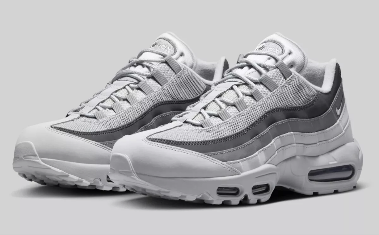 Nike Air Max 95 Wolf Grey Mens Size US 9.5 Casual Sneakers Shoes New