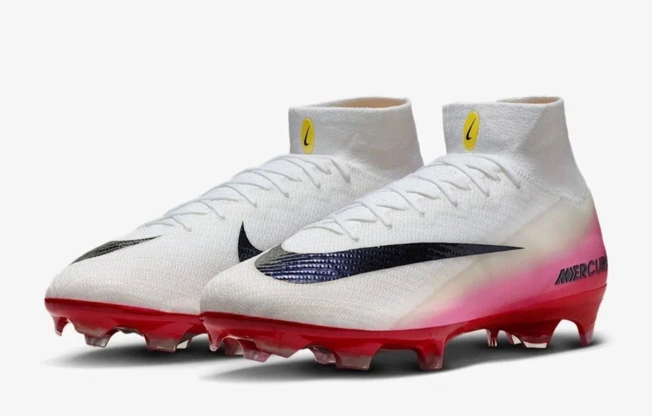 Nike Mercurial Superfly 10 Elite FG LV8 White/Red US 10.5M Football Boots New✅