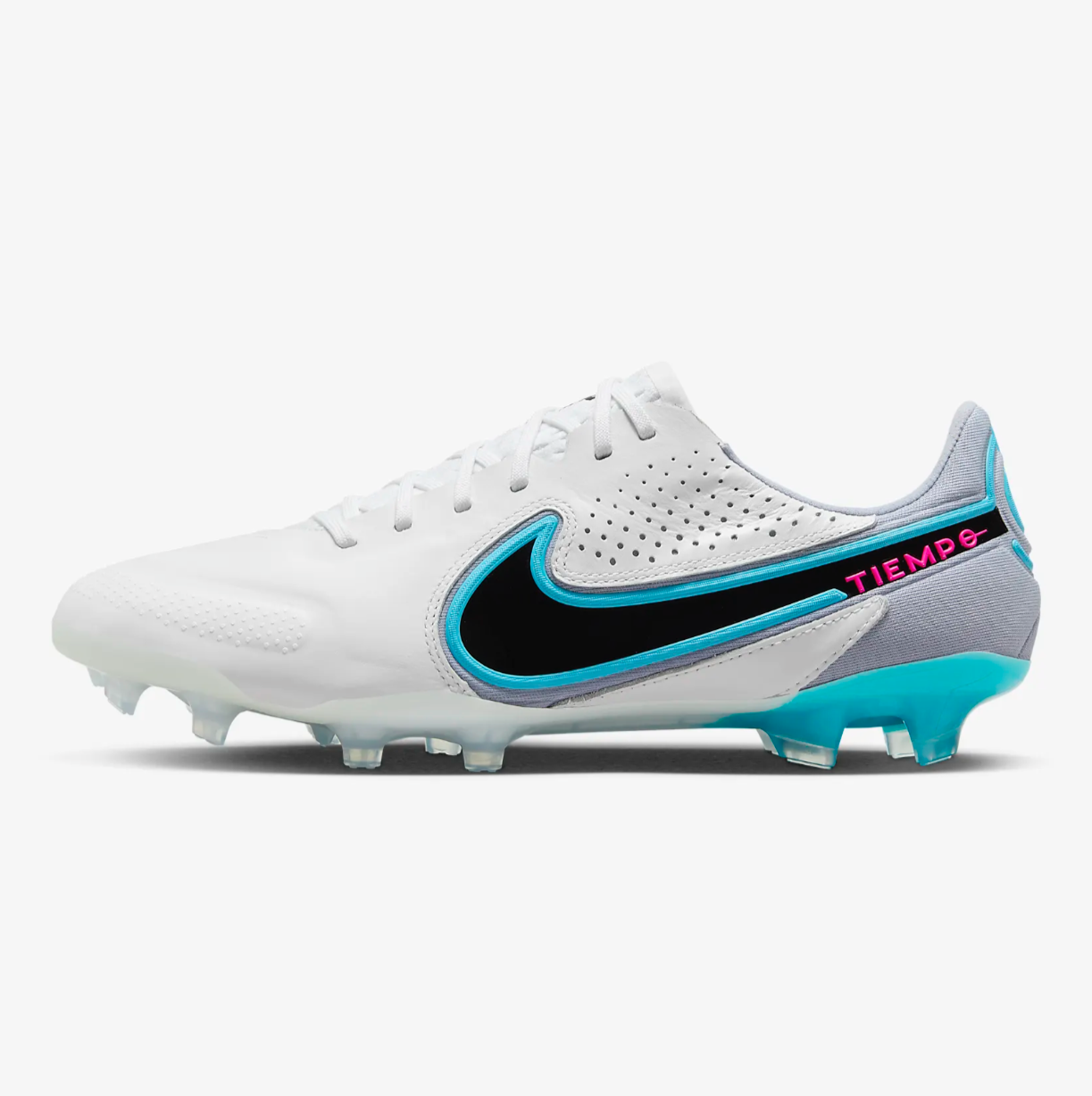 Nike Tiempo Legend 9 Elite FG White Blue Soccer Football Boots Mens Sizes 8-12 ✅