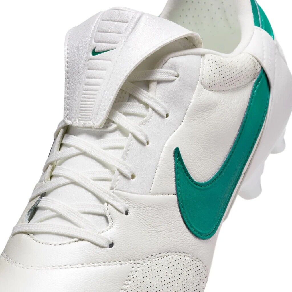 Nike Premier III 3 FG White/Green Football Rugby Boots Mens Size US 9 New✅