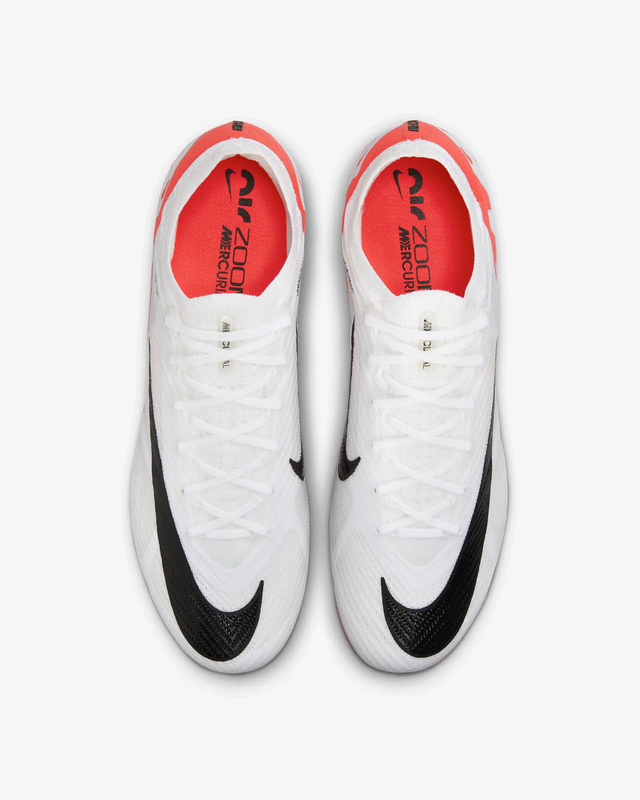 Nike Zoom Mercurial Vapor 15 Elite FG White Red Mens US 6.5 Football Boots ✅