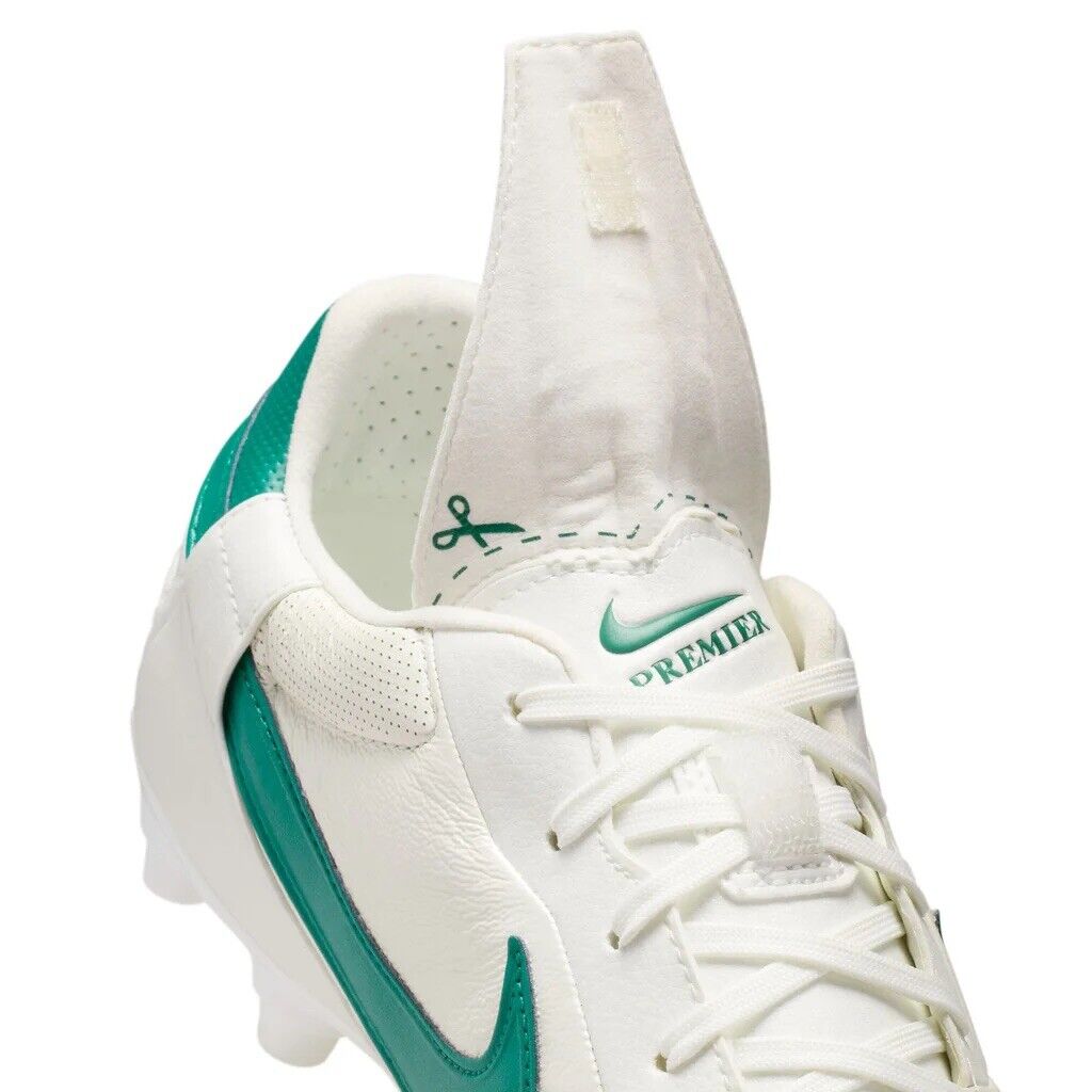 Nike Premier III 3 FG White/Green Football Rugby Boots Mens Size US 8 New✅