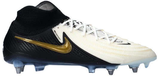 Nike Phantom Luna II Elite SG-PRO P White Black Gold Football Boots Mens US 12.5