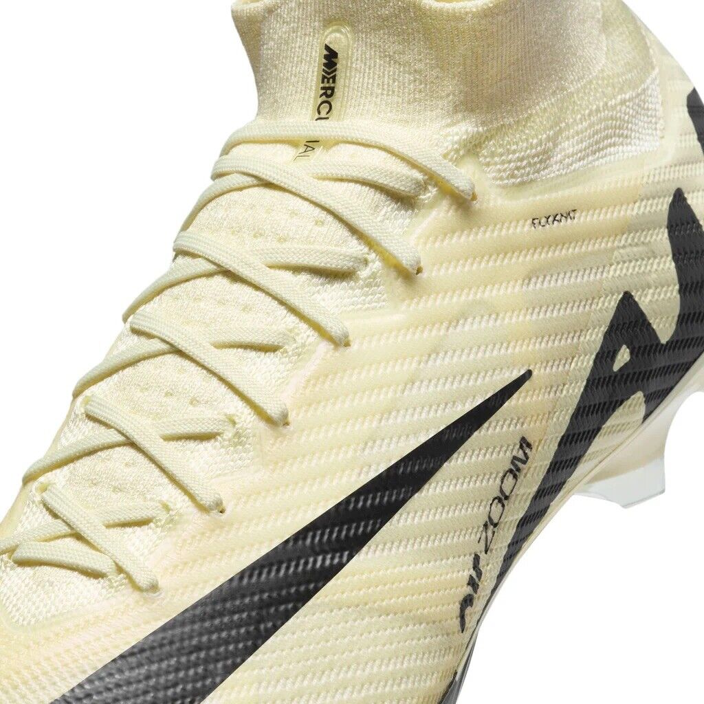 Nike Zoom Mercurial Superfly 9 Elite FG Lemonade Mens Sz 10 Football Boots New✅