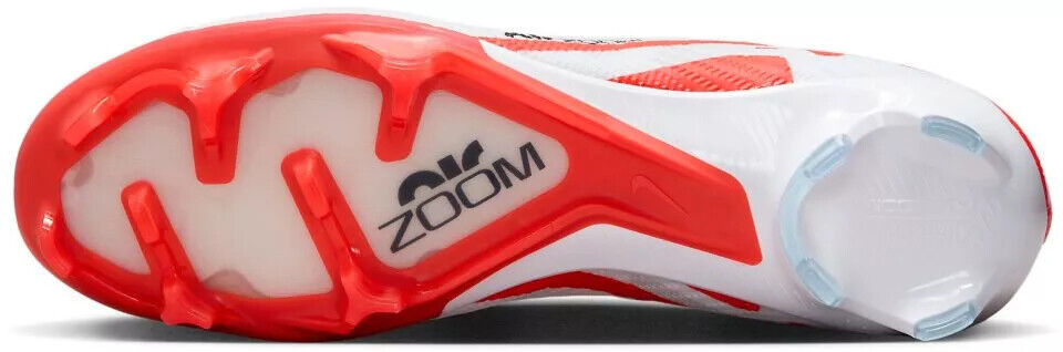 Nike Zoom Mercurial Vapor 15 Elite FG White/Red Football Boots Mens US 6.5-13 ✅