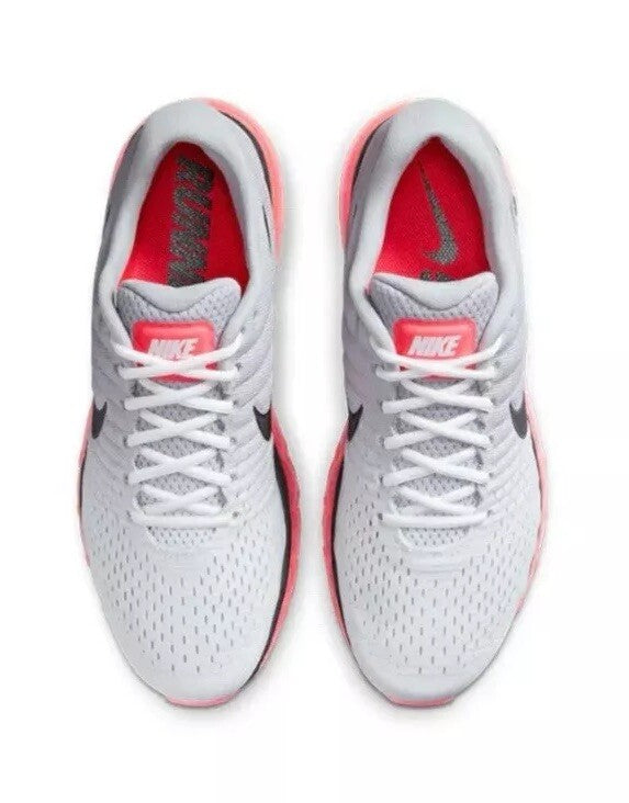 Nike Air Max 2017 Wolf Grey/Coral New Mens Sneakers Size US 8-14 Casual Shoes✅
