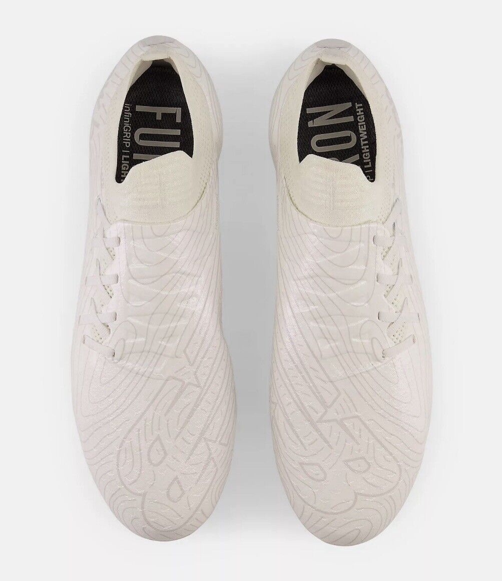 New Balance Furon V7 Pro FG Pearl White Football Soccer Boots Size US 10.5 New✅