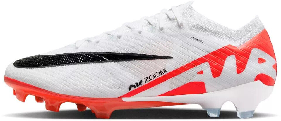 Nike Zoom Mercurial Vapor 15 Elite FG White/Red Football Boots Mens US 6.5-13 ✅