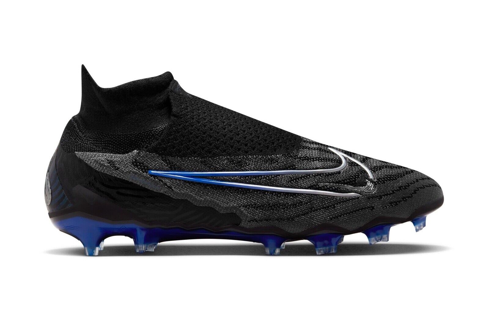 Nike Phantom GX Elite DF FG Black/Blue Men Size US 12.5 Soccer Boots New✅