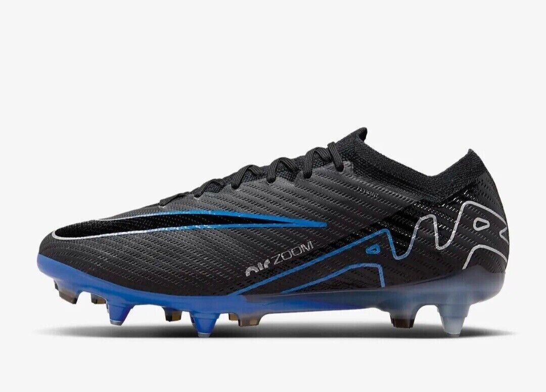 Nike Zoom Vapor 15 Elite SG-Pro AC Black Royal Mens Sz US 8-12 Football Boots