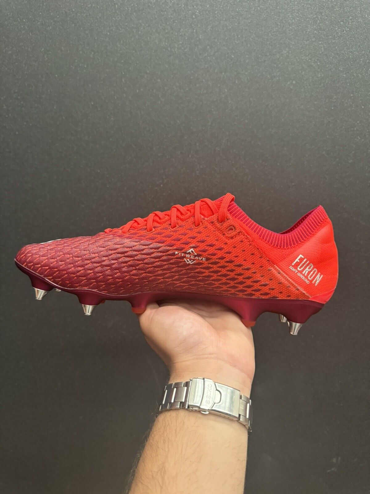 New Balance Furon V5 Pro SG Red Football Soccer Boots (Unreleased) US 11 New✅