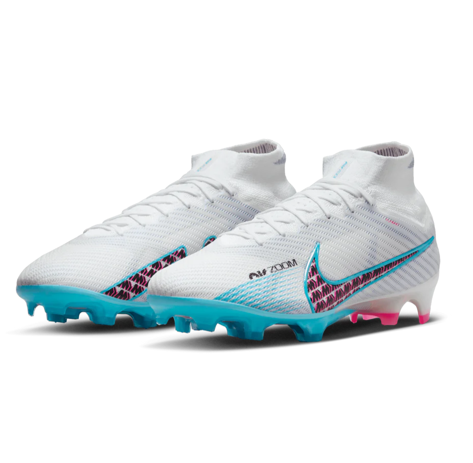 Nike Zoom Mercurial Superfly 9 Elite FG White Football Cleats Mens US 12 ✅
