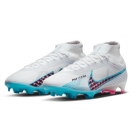 Nike Zoom Mercurial Superfly 9 Elite FG White Football Cleats Mens US 12 ✅
