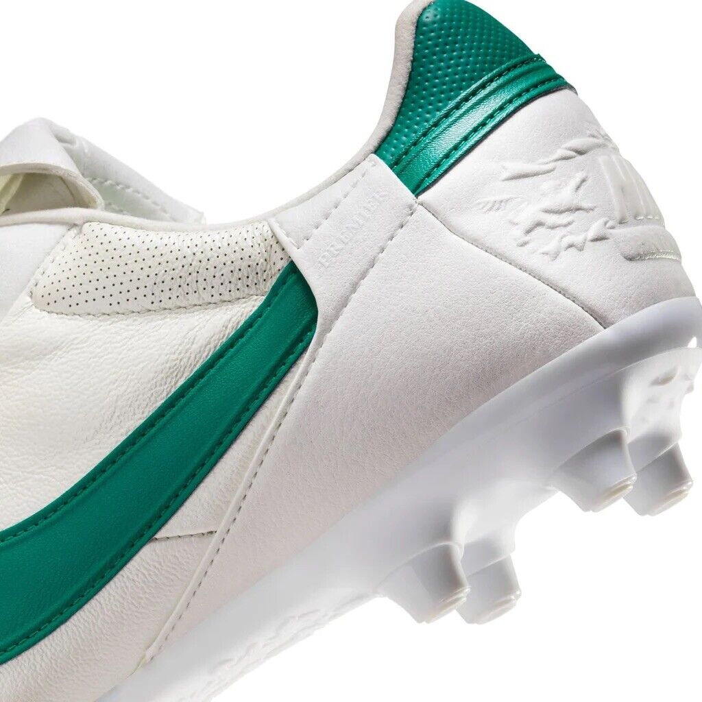 Nike Premier III 3 FG White/Green Football Rugby Boots Mens Size US 8 New✅