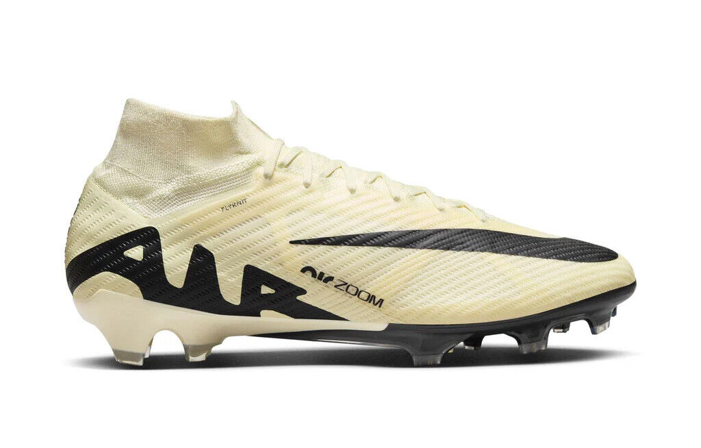 Nike Zoom Mercurial Superfly 9 Elite FG Lemonade Mens Sz 10 Football Boots New✅