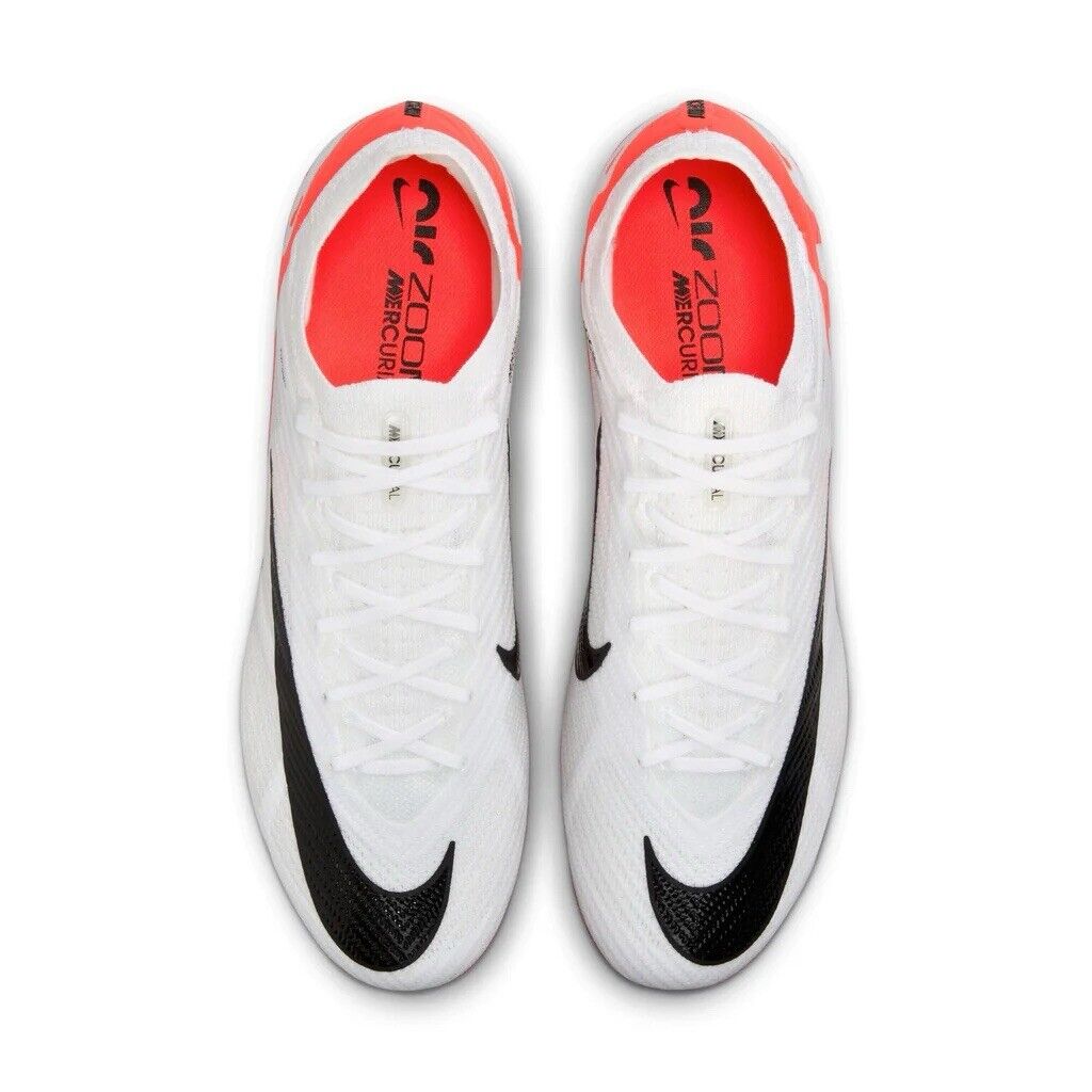 Nike Zoom Mercurial Vapor 15 Elite FG White Red Football Boots Mens US 8.5 New ✅