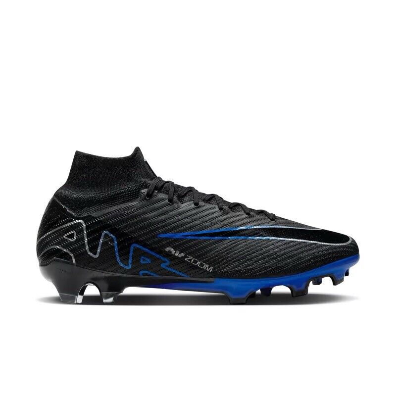Nike Zoom Superfly 9 Elite FG Black/Blue Mens US 7-12 Football Soccer Boots New✅