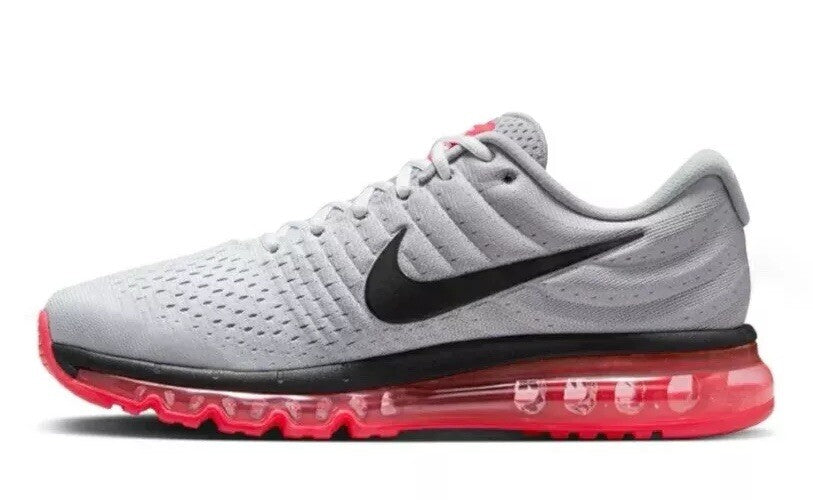 Nike Air Max 2017 Wolf Grey/Coral New Mens Sneakers Size US 8-14 Casual Shoes✅
