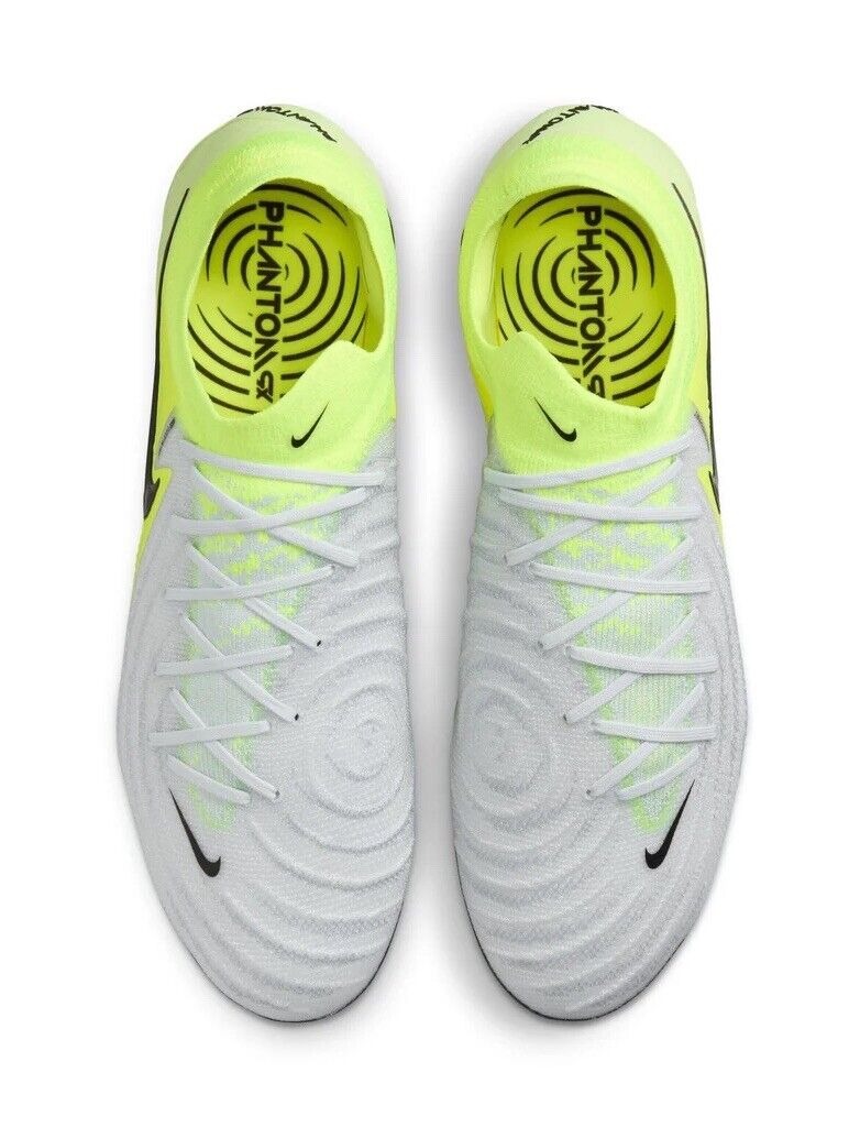 Nike Phantom GX 2 Elite FG Volt Green/White Mens Size US 10 Football Boots New✅
