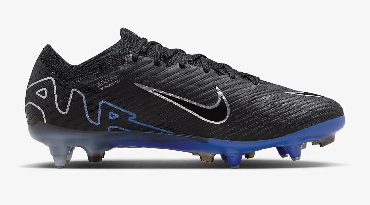 Nike Zoom Vapor 15 Elite SG-Pro AC Black Men Size US 8-12 Football Soccer Boots✅