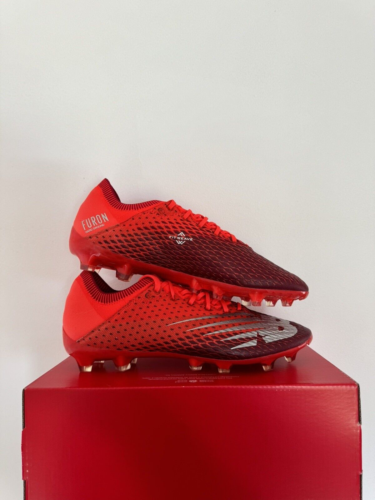 New Balance Furon V5 Pro FG Red Football Soccer Boots (Unreleased) US 9.5 New✅
