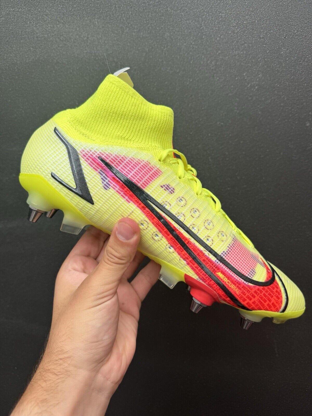 Nike Mercurial Superfly 8 Elite SG-PRO Volt Soccer Boots Mens Size US 11.5 New✅