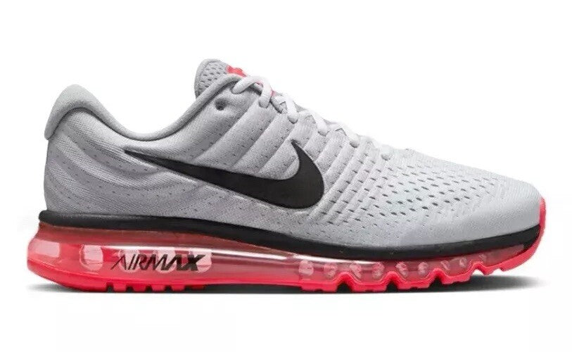 Nike Air Max 2017 Wolf Grey/Coral New Mens Sneakers Size US 8-14 Casual Shoes✅