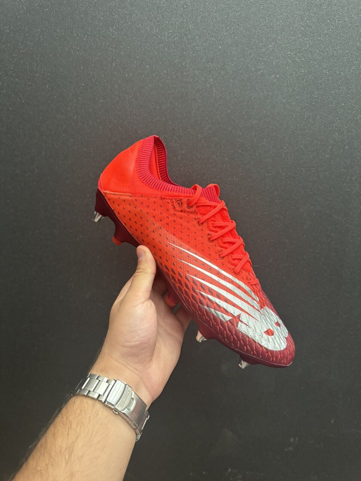 New Balance Furon V5 Pro SG Red Football Soccer Boots (Unreleased) US 11 New✅