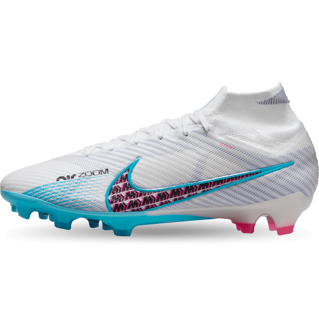 Nike Zoom Mercurial Superfly 9 Elite FG White Football Cleats Mens US 12 ✅