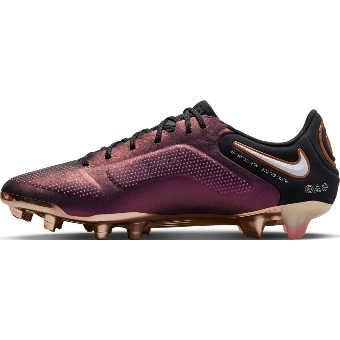 Nike Tiempo 9 Elite FG Copper Football Boots Mens Size US 7 | US 8.5W ✅