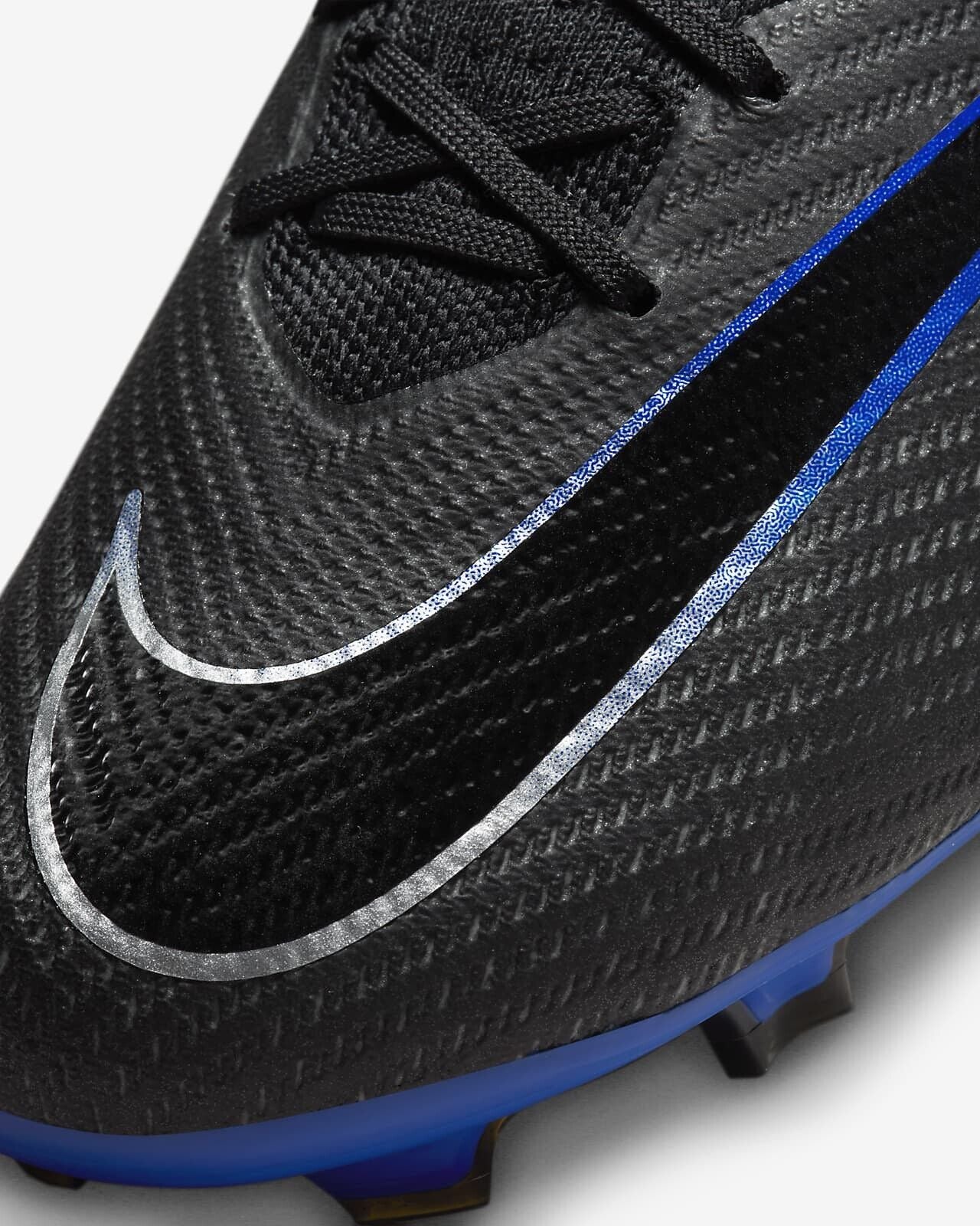 Nike Zoom Mercurial Vapor 15 Elite FG Black Blue Football Boots Mens US 9.5 New✅