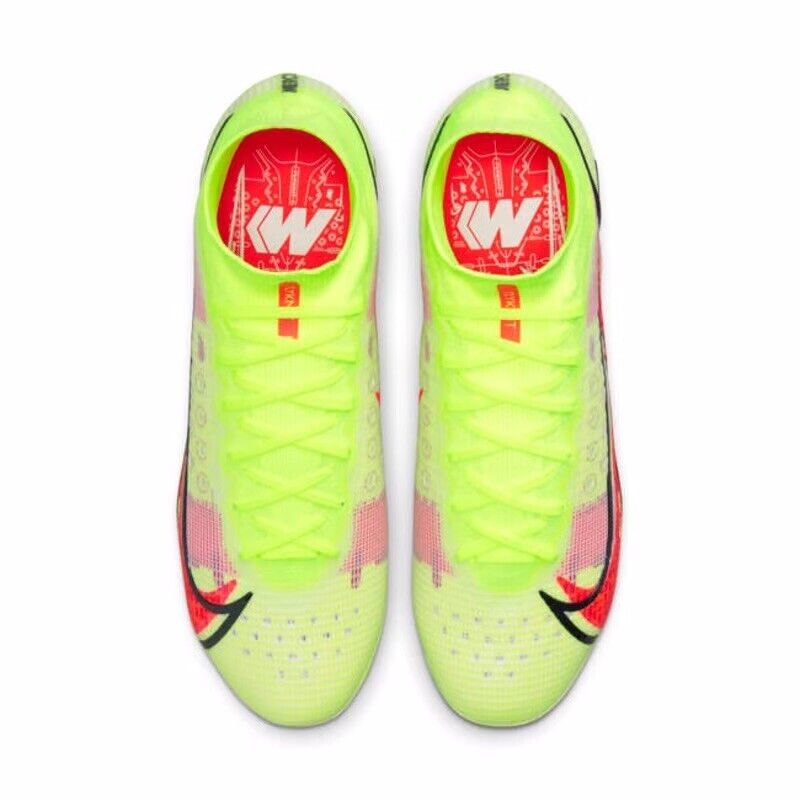 Nike Mercurial Superfly 8 Elite FG Volt/ Red Soccer Boots Mens Size US 12 New✅