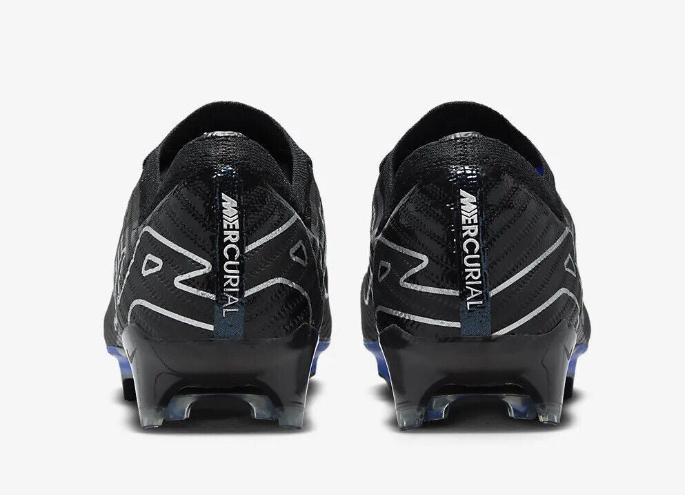Nike Zoom Mercurial Vapor 15 Elite FG Black Blue Football Boots Mens US 9 New✅