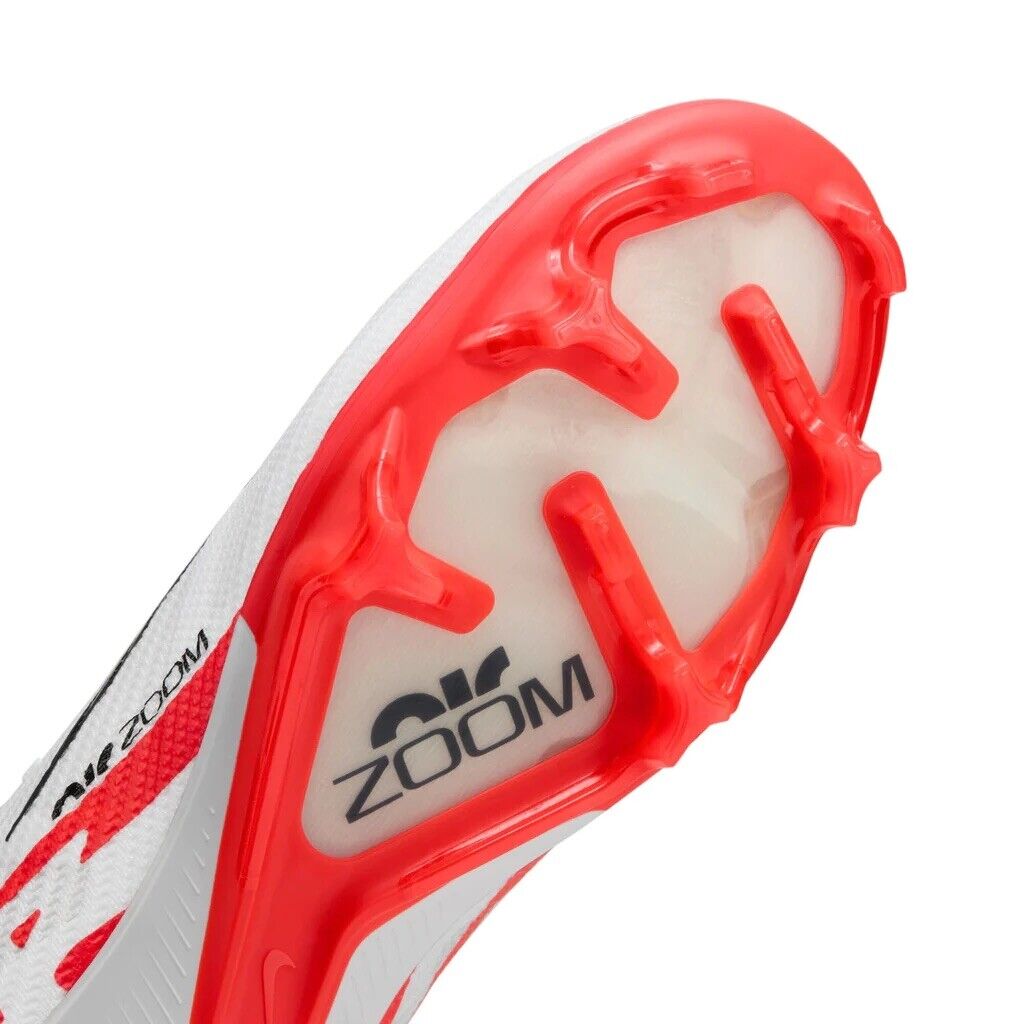Nike Zoom Superfly 9 Elite FG White/Red Mens US 5-12 Football Soccer Boots New✅
