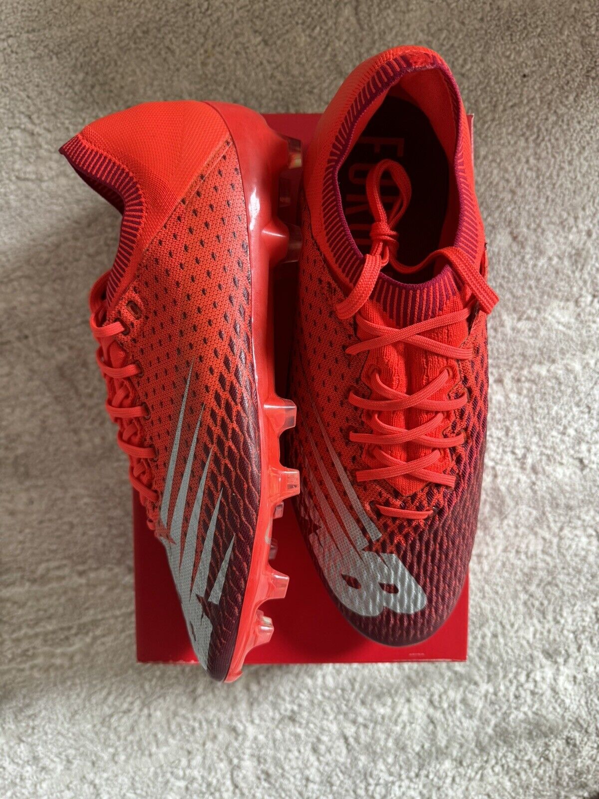 New Balance Furon V5 Pro FG Red Football Soccer Boots (Unreleased) US 9.5 New✅