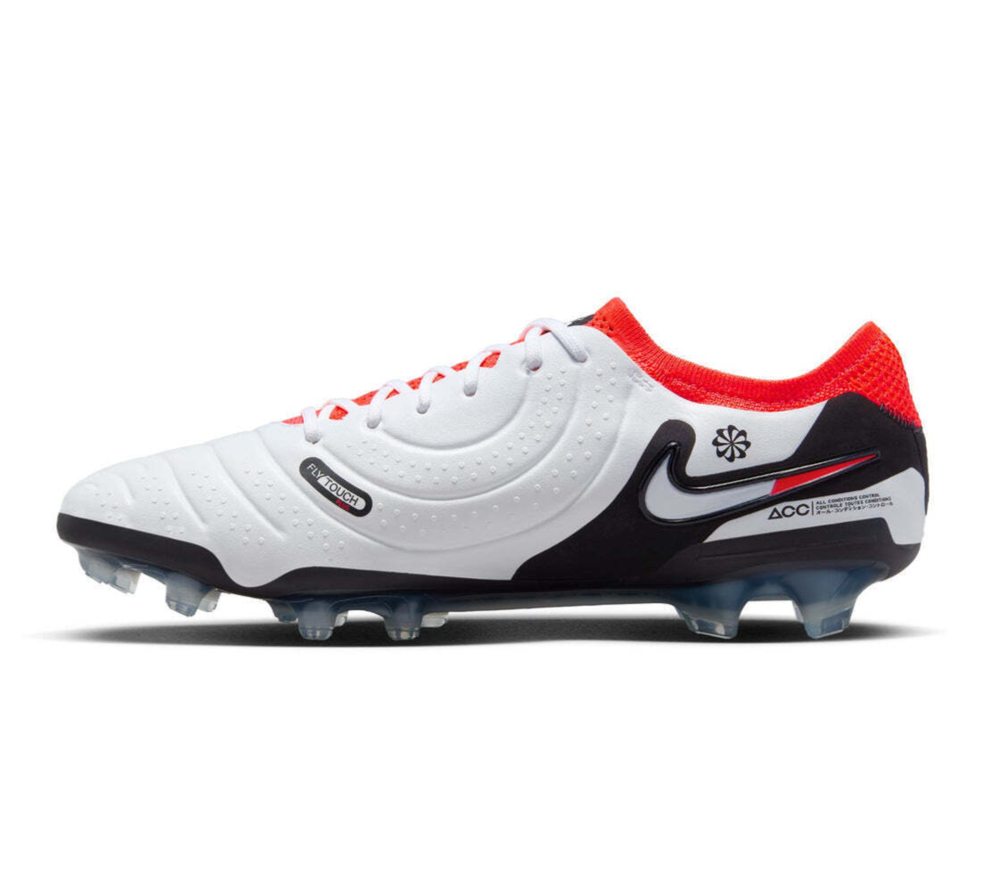 Nike Tiempo Legend 10 Elite FG White Black Crimson Football Soccer Boots US 11 ✅