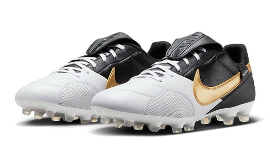 Nike Premier III 3 FG Black White Gold Football Rugby Boots Men Size US 9.5 New✅