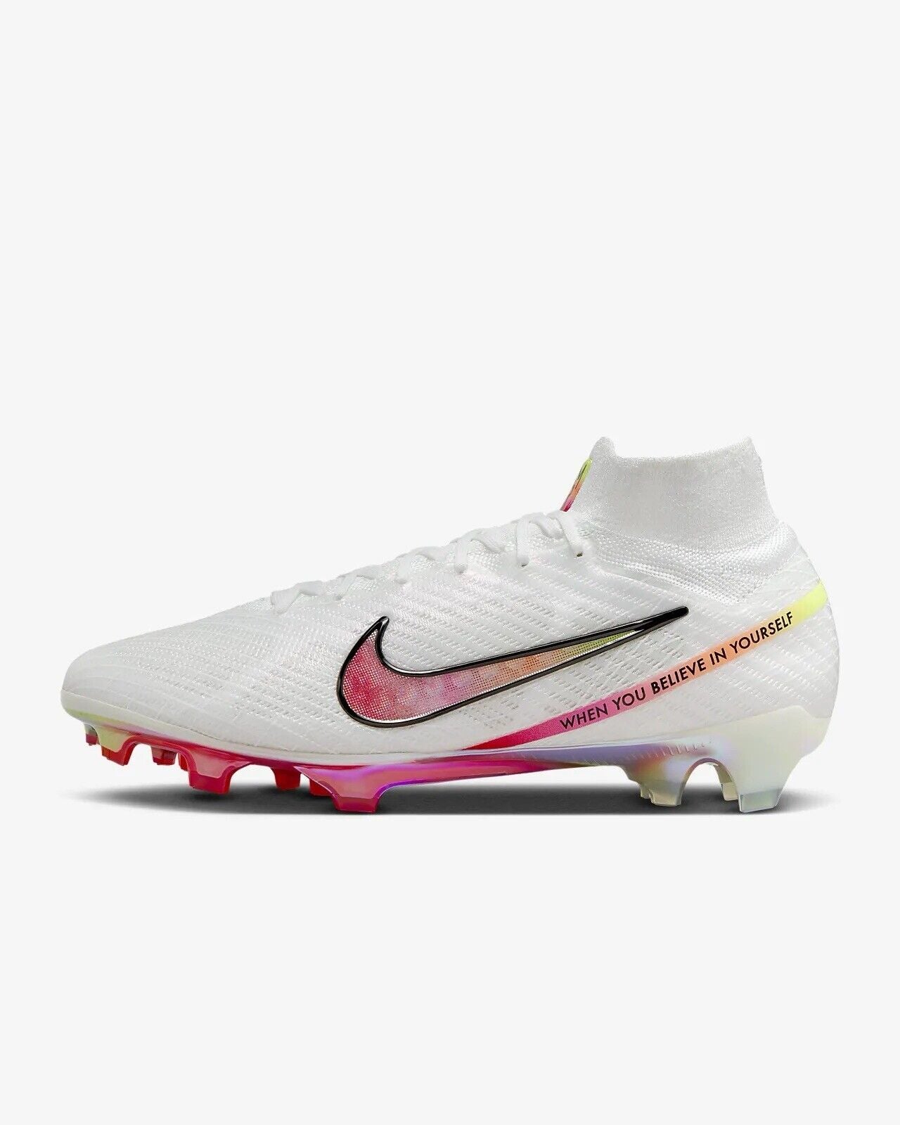 Nike Zoom Superfly 9 Elite MR FG White Football Soccer Boots Mens Size US10 New✅