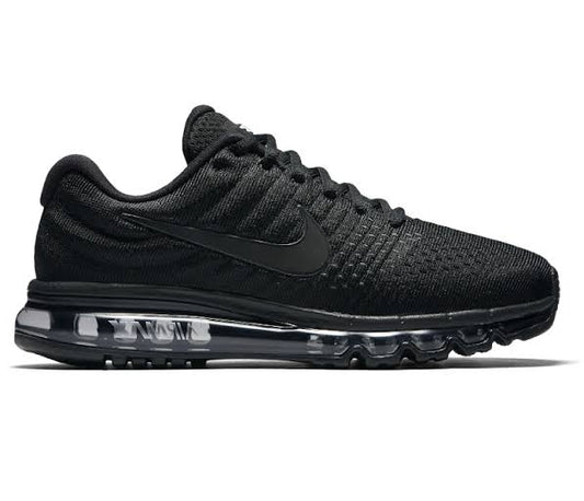 Nike Air Max 2017 Triple Black Mens US 9.5 / UK 8.5 Sneakers New.