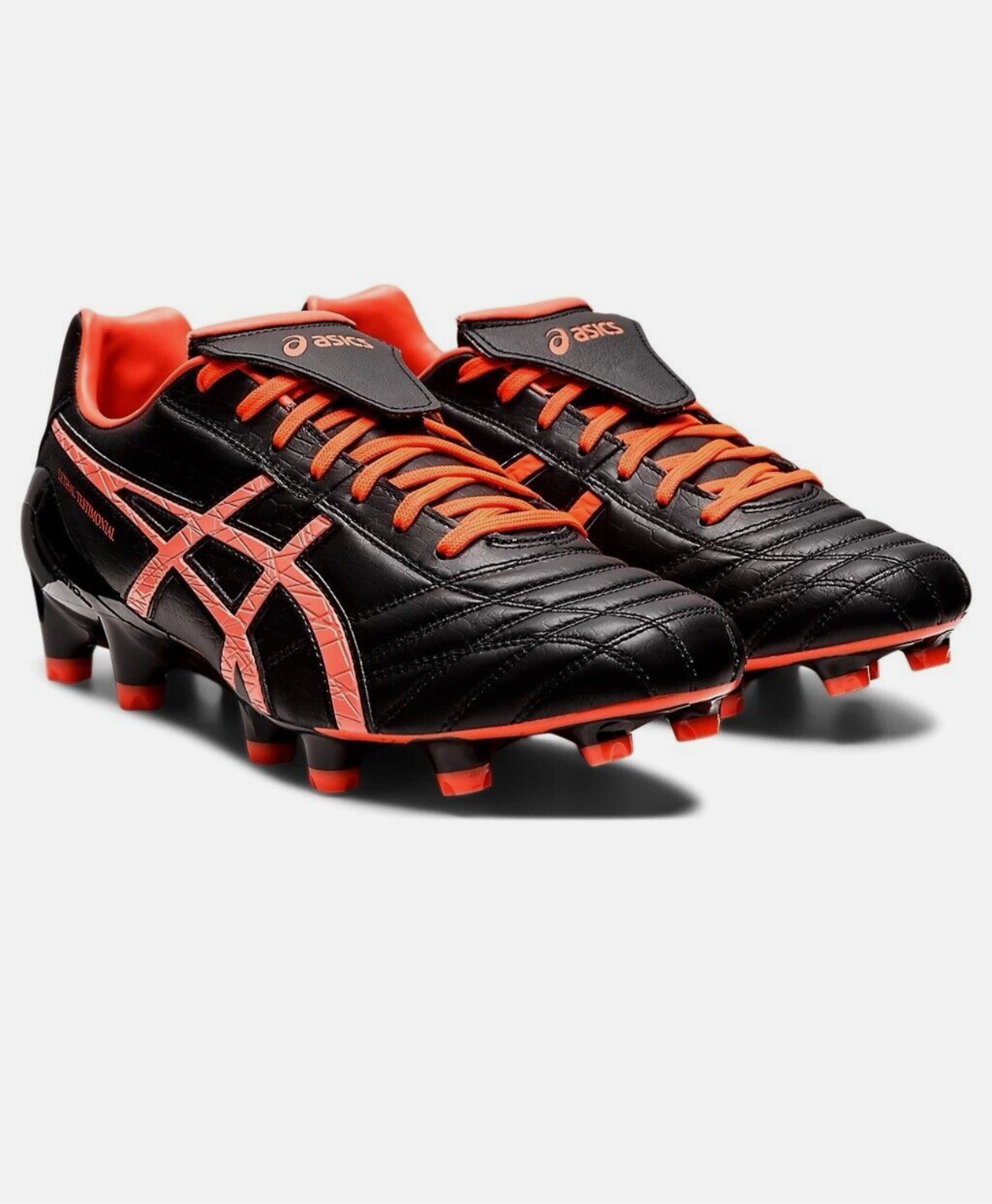 ASICS lethal testimonial 4 IT Black red mens size us 10.5 football boots