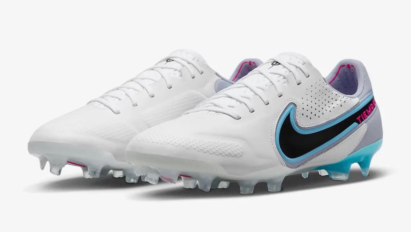 Nike Tiempo Legend 9 Elite FG White/Blue Size US 9 Football Soccer Boots New✅