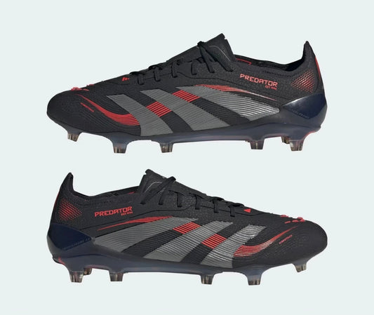 Adidas Predator Elite FG Core Black/Red Mens US 11 Soccer Football Boots Cleats✅