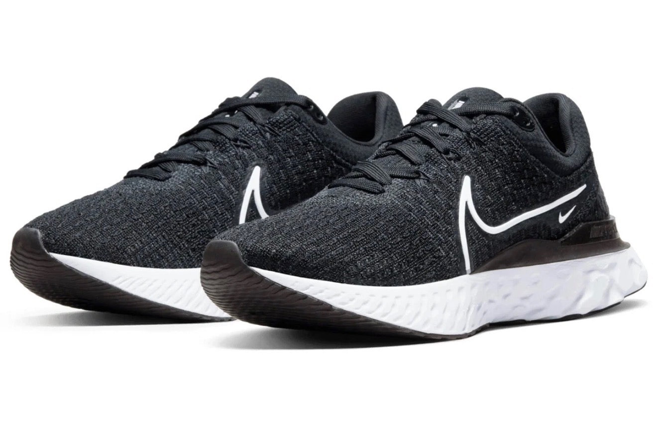 2X Nike React Infinity Run Flyknit 3 Black/White Women Size US 8 Running Shoes New✅